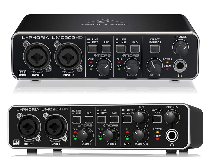 Как настроить звуковую карту behringer umc202hd