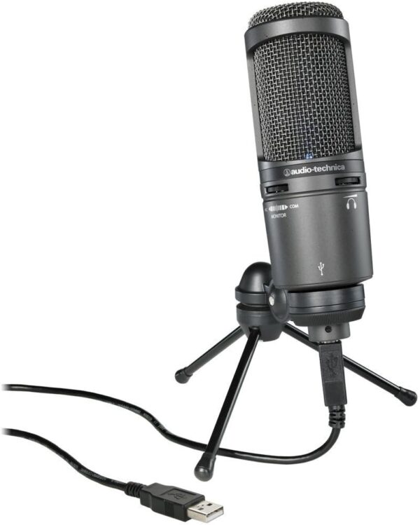 Audio-Technica AT2020USB + condenser microphone for singing